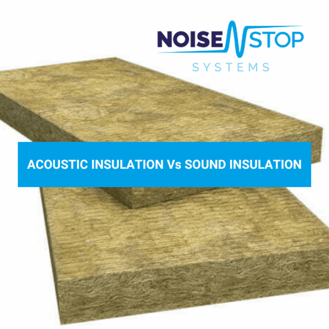 acoustic insulation compared to sound insulation