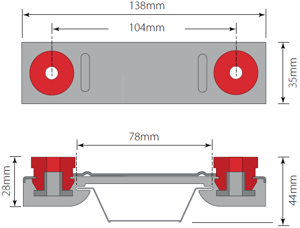AcoustiClip dimensions