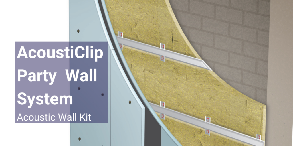 party wall acoustic wall kit acosuticlip soundproofing system